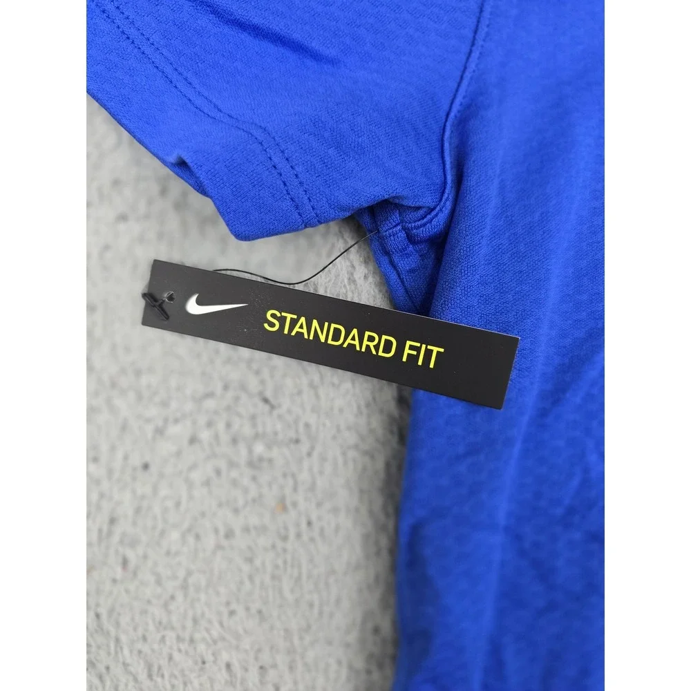 Los Angeles Rams Shirt Womens Medium Blue NFL‎ Football Nike Dri Fit Quarter Zip